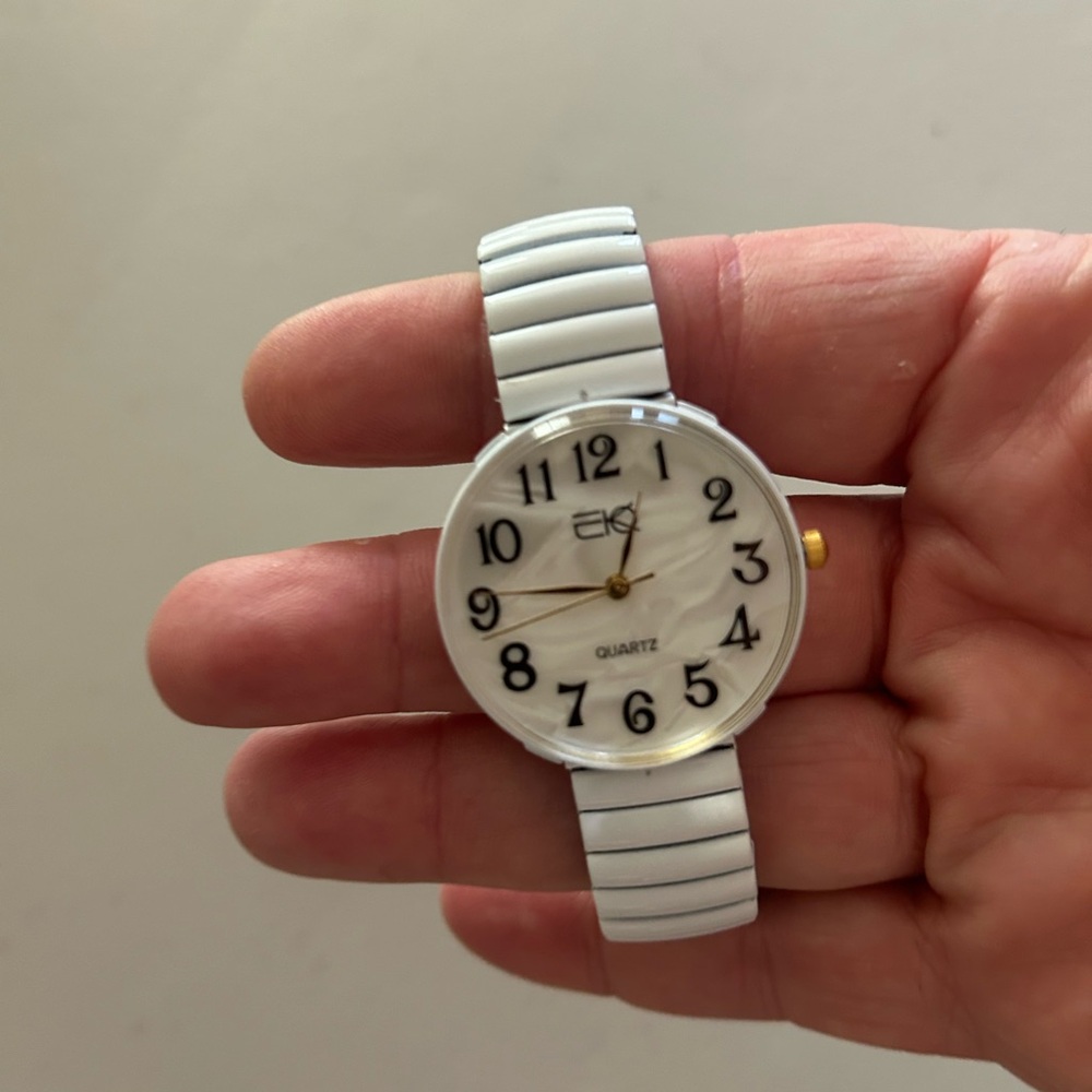 White Quartz Watch